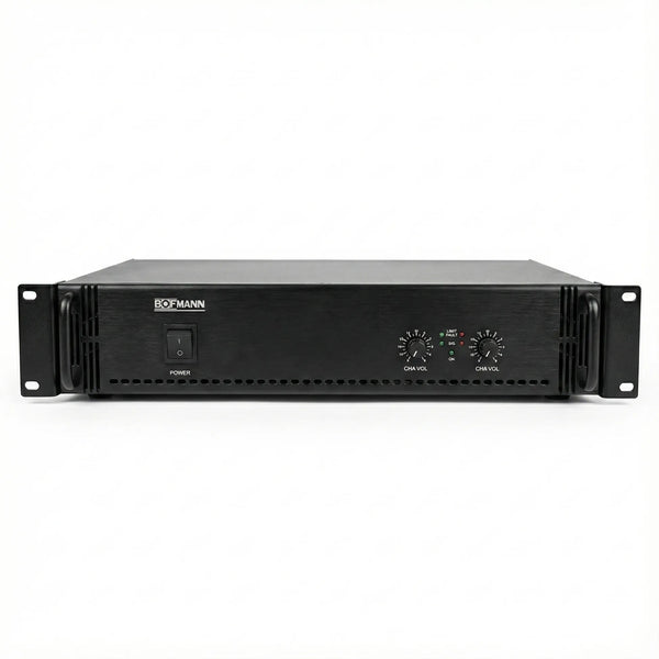 Bofmann TP-1000STT 2x500 Watt Profesyonel Stereo Hat Trafolu Amplifikatör - 6,35 mm Jak Girişli