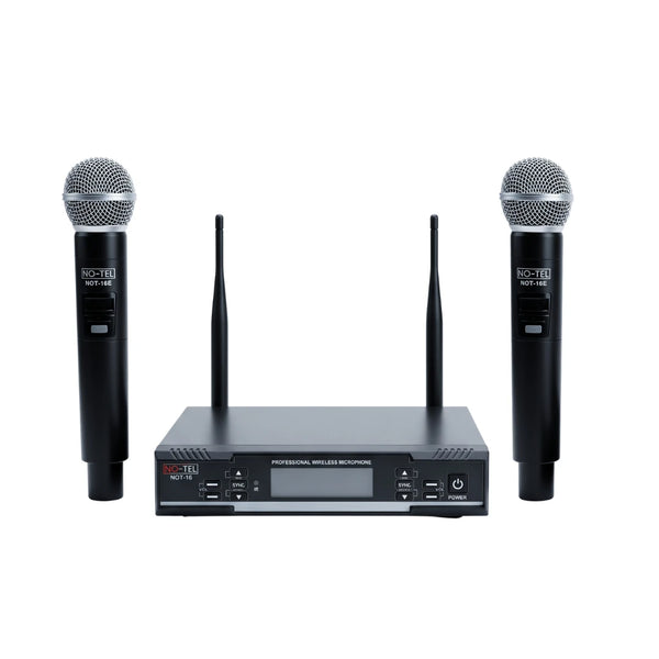 Notel NOT 16EE UHF 2x30 Kanal Kablosuz Çift El Mikrofonu