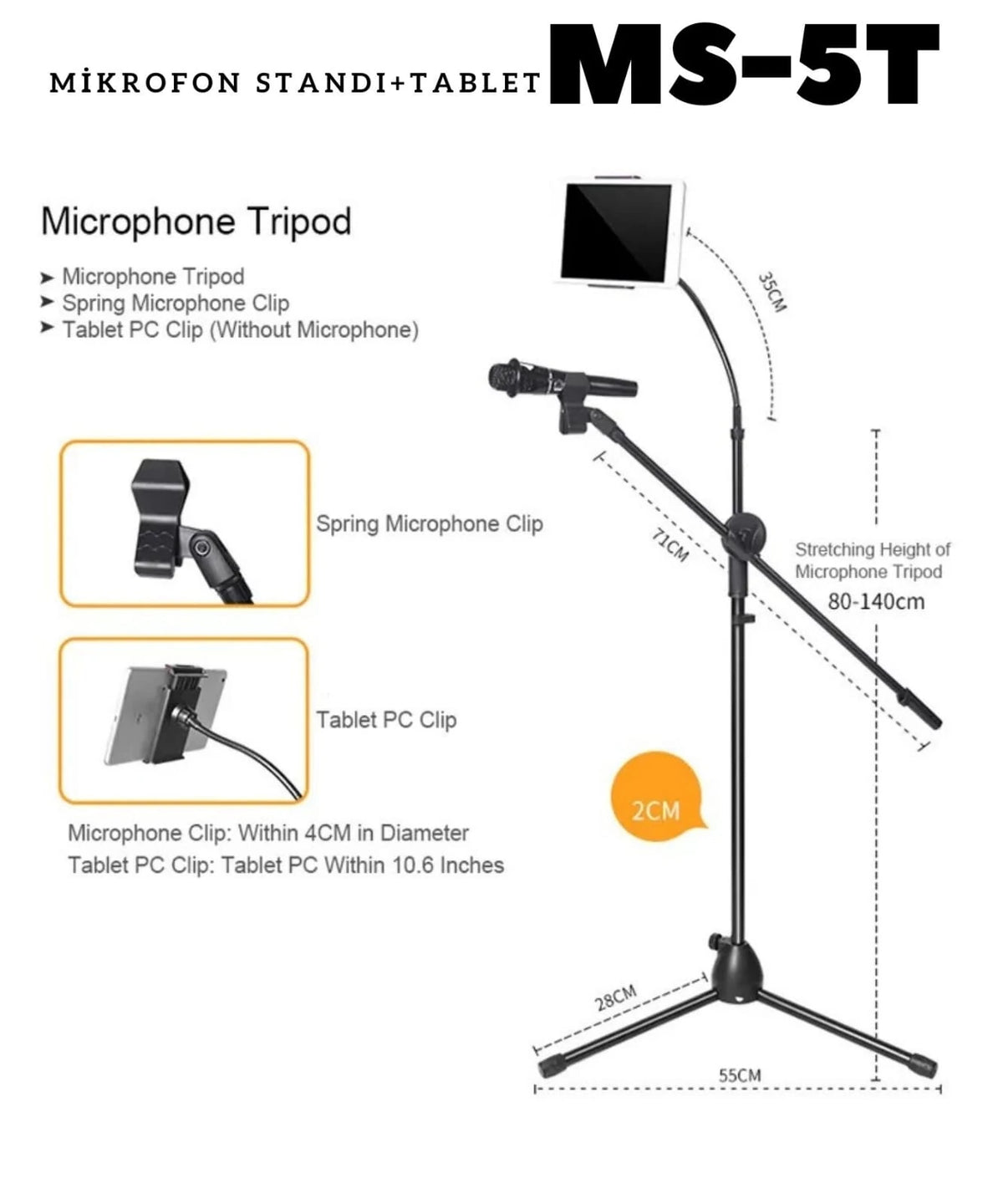 Tower Sm-5T Mikrofon Standı