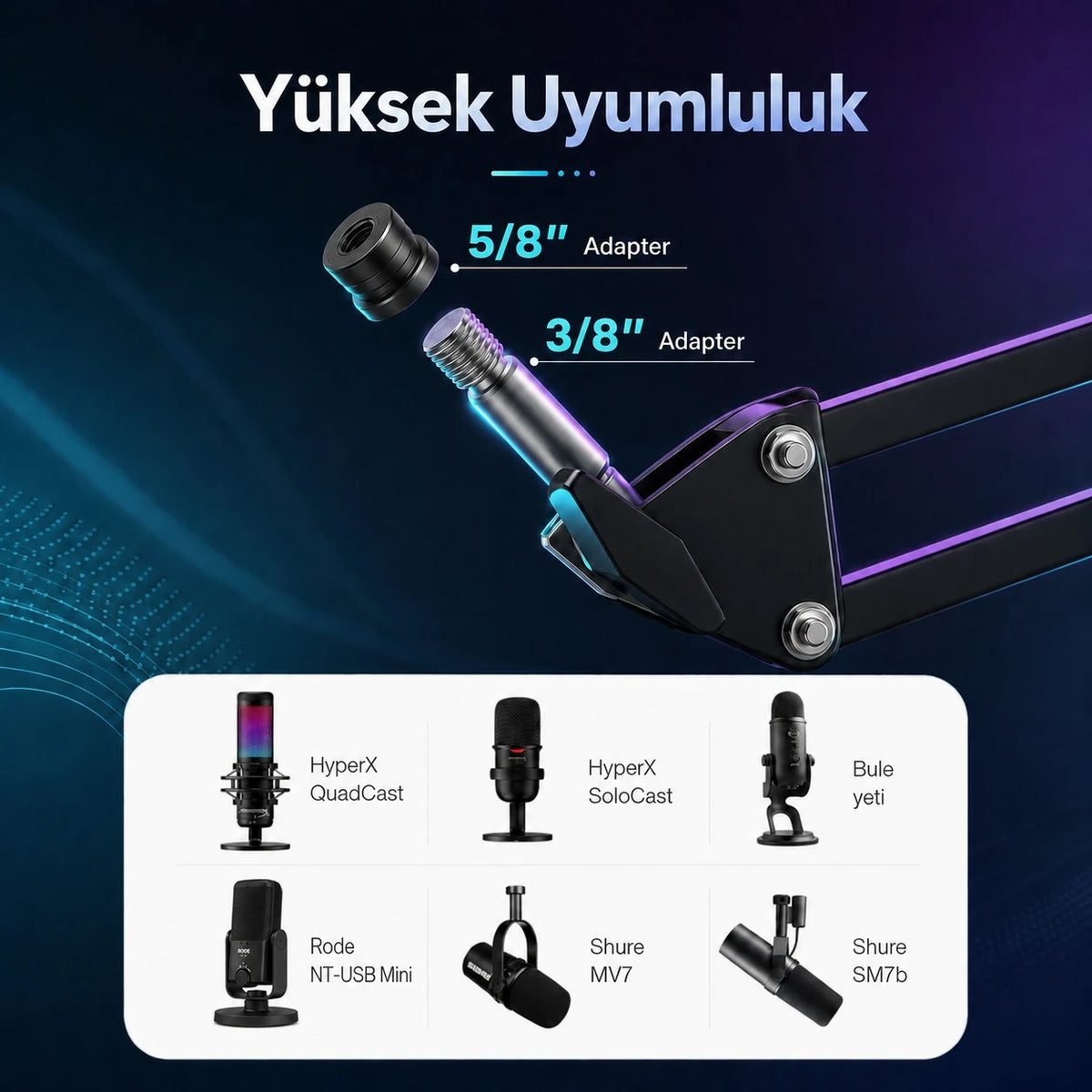 Tower On Stage Rp-355 35Cm Masaüstü Mikrofon Standı