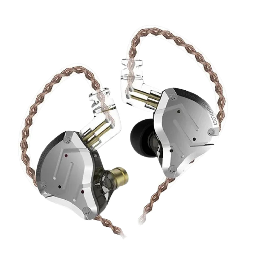 KZ ZS10 PRO In-Ear Monitor Hibrit Sürücü HiFi Kulak İçi Kulaklık (Black-Siyah)