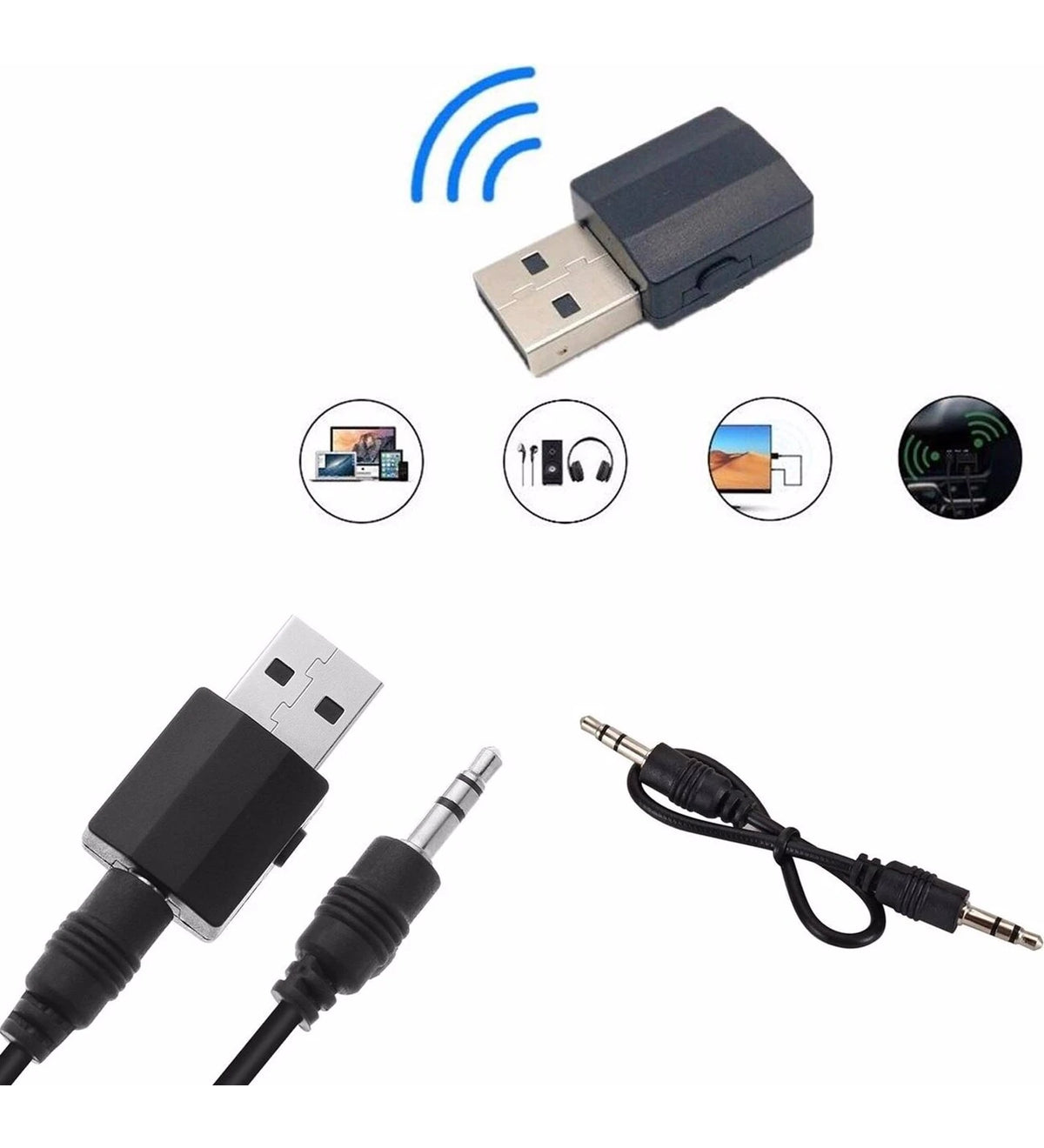 Oxid Bt-13 Bluetooth Dongle Usb/Aux 3.5mm