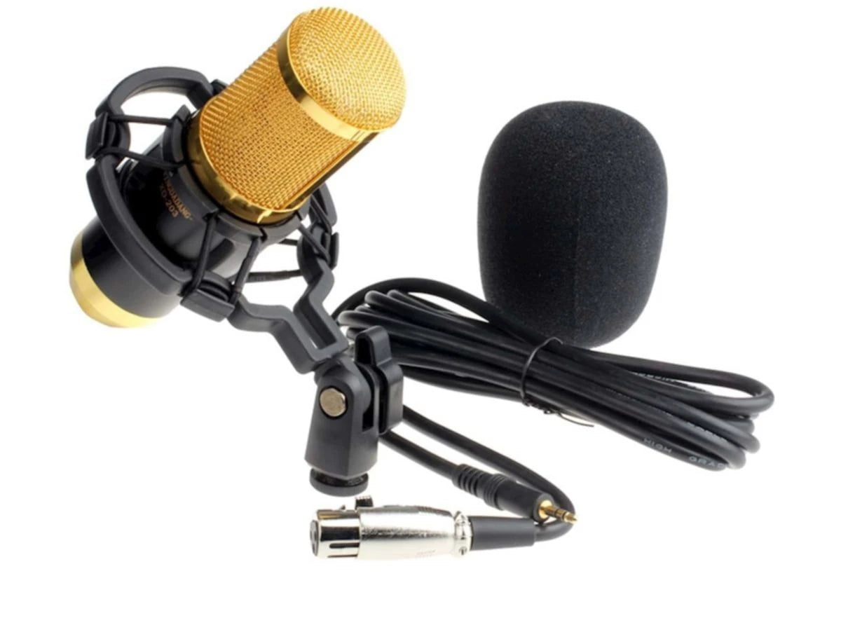 Oxid Bm-800 35Mm Condenser Mikrofon ve Ses Kartı Uyumlu Xlr-Xlr