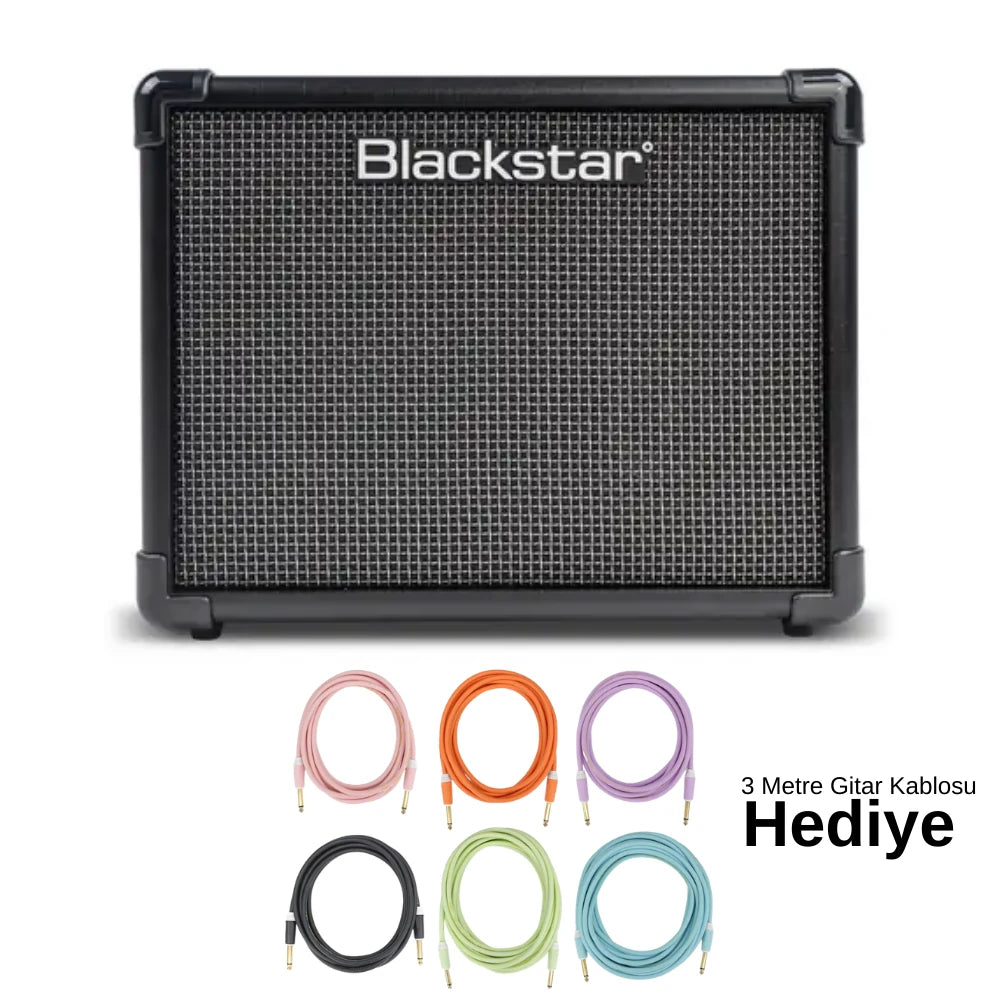 Blackstar ID:Core 10 V4 Dijital Kombo Elektro Gitar Amfi 3 Metre Gitar Kablo Hediyeli