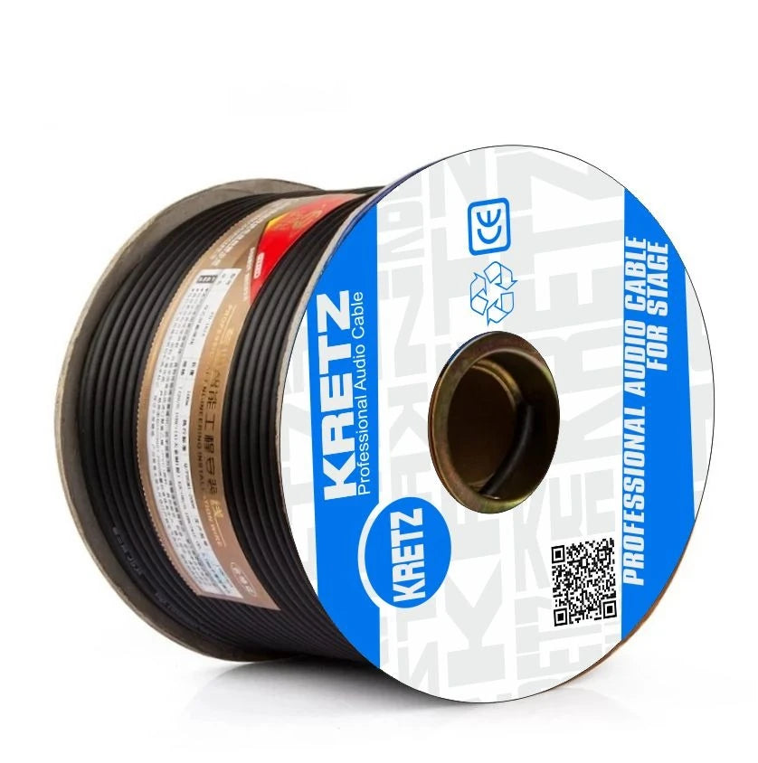 KRETZ KRT-6520 2x0,22 mm² Stereo Mikrofon Kablosu – 1 Metre