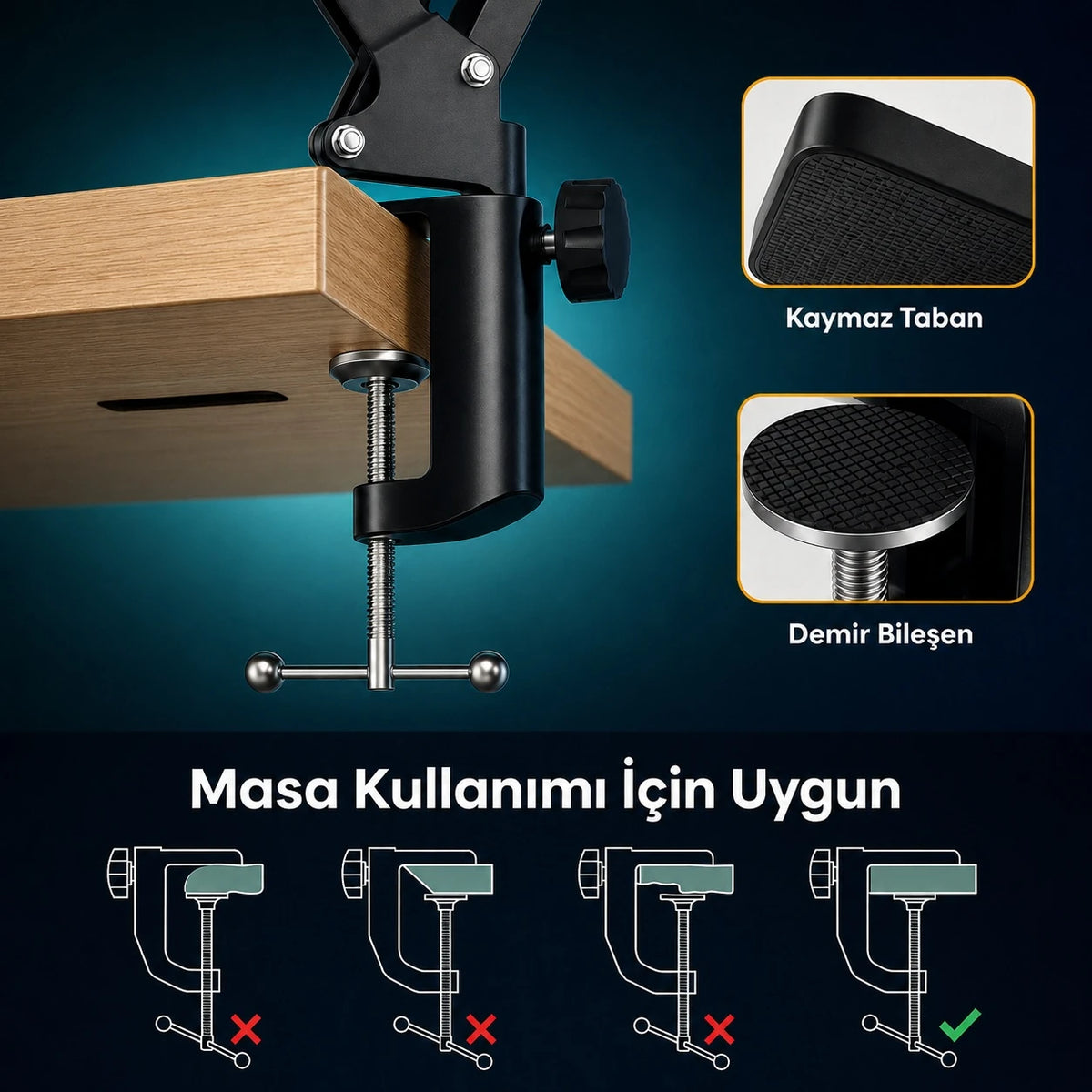 Tower On Stage Rp-355 35Cm Masaüstü Mikrofon Standı