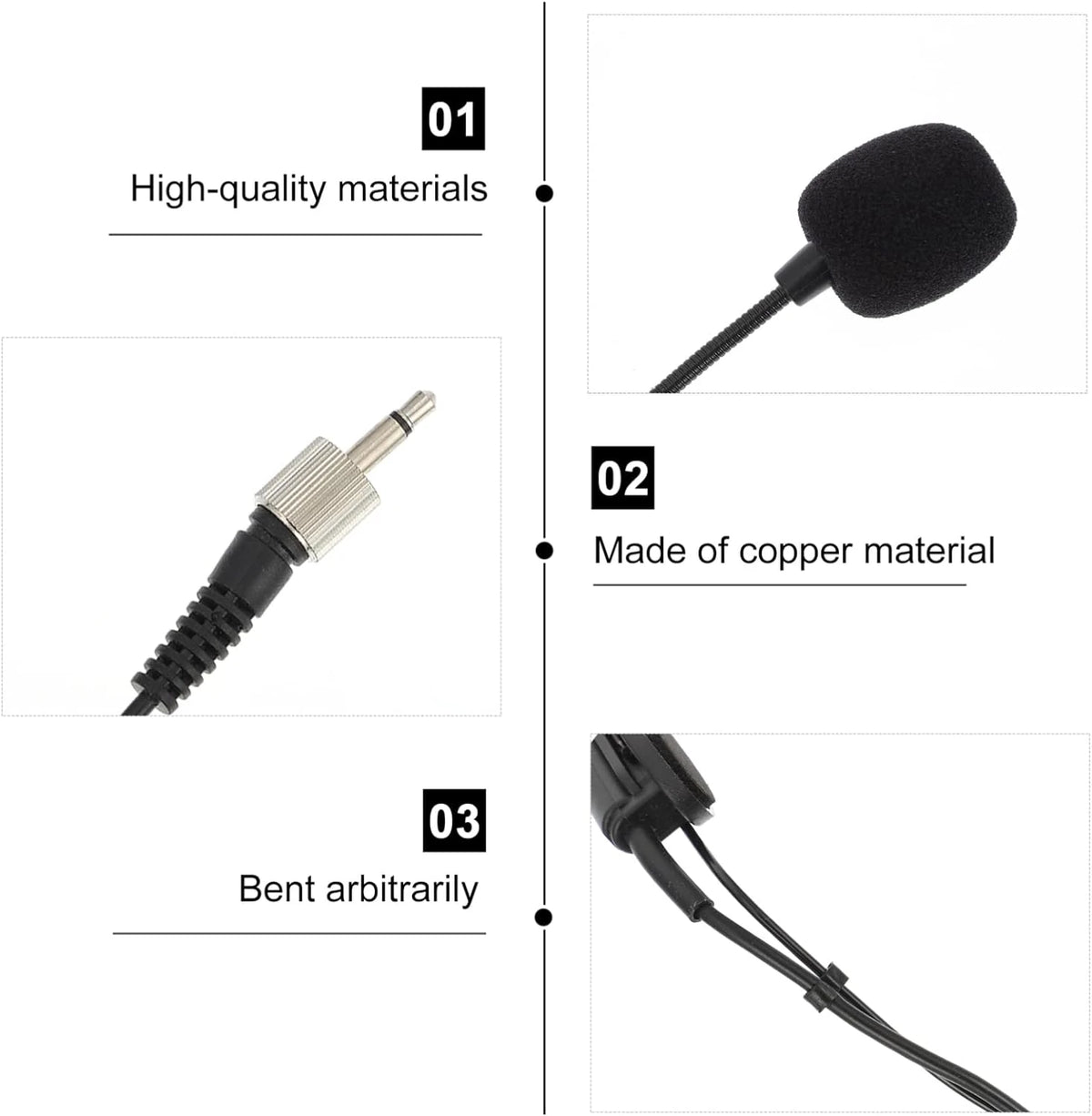 Hs-05 Headset Mikrofon Ts Vidalı Kilitli