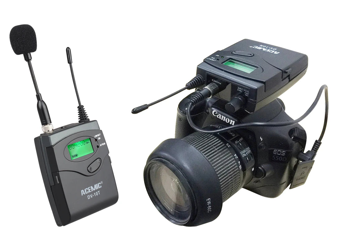 Acemic Dv-10 Yaka Wireless Camera Microphone System