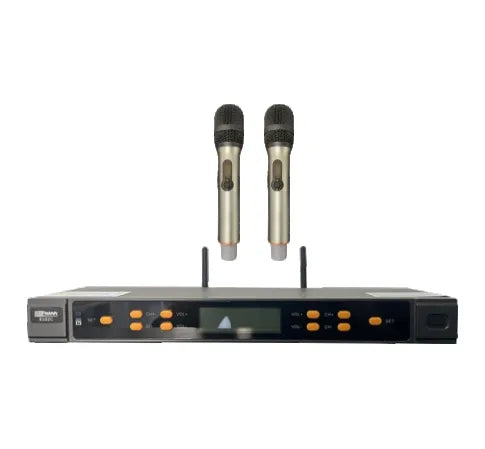 Bofmann BF K102H UHF 2x100 Kanal Kablosuz Çift El Mikrofonu