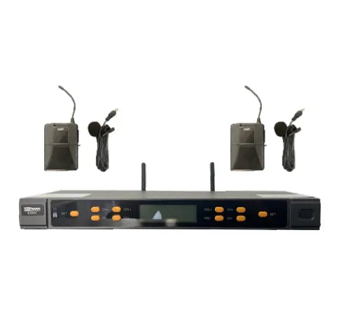 Bofmann BF K102C UHF 2x100 Kanal Kablosuz Çift Yaka Mikrofonu