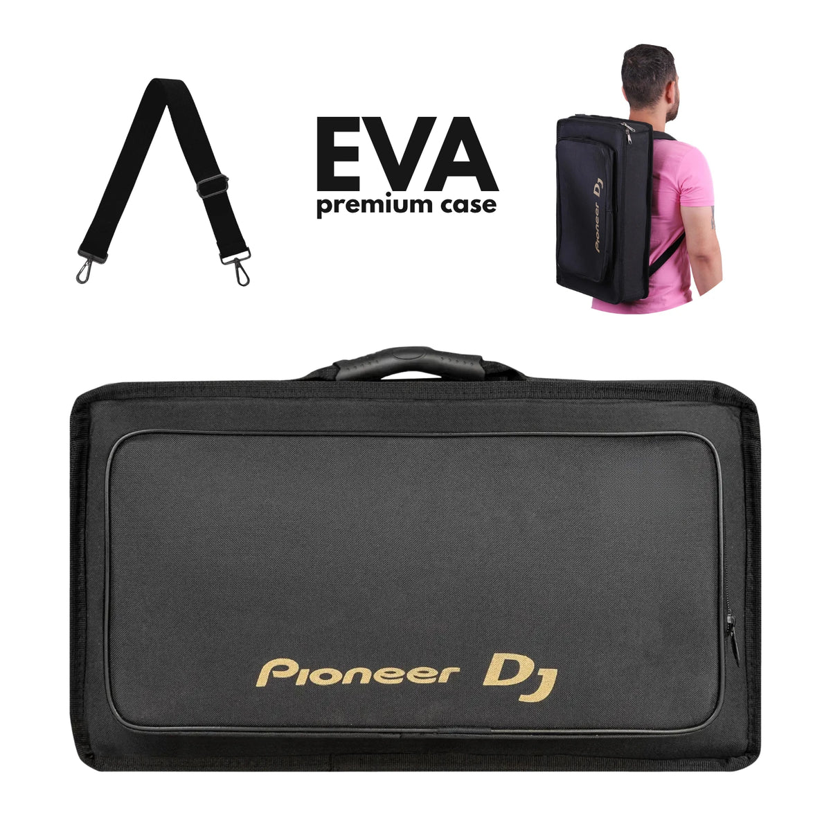Pioneer Flx-4/Ddj-400 LP75K Laptop Bölmeli Taşıma Çantası - Soft Case