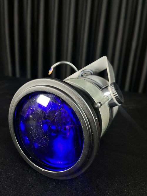 Mirror Ball Pin Spot Light Metal Case Blue and Red and Yellow and Green