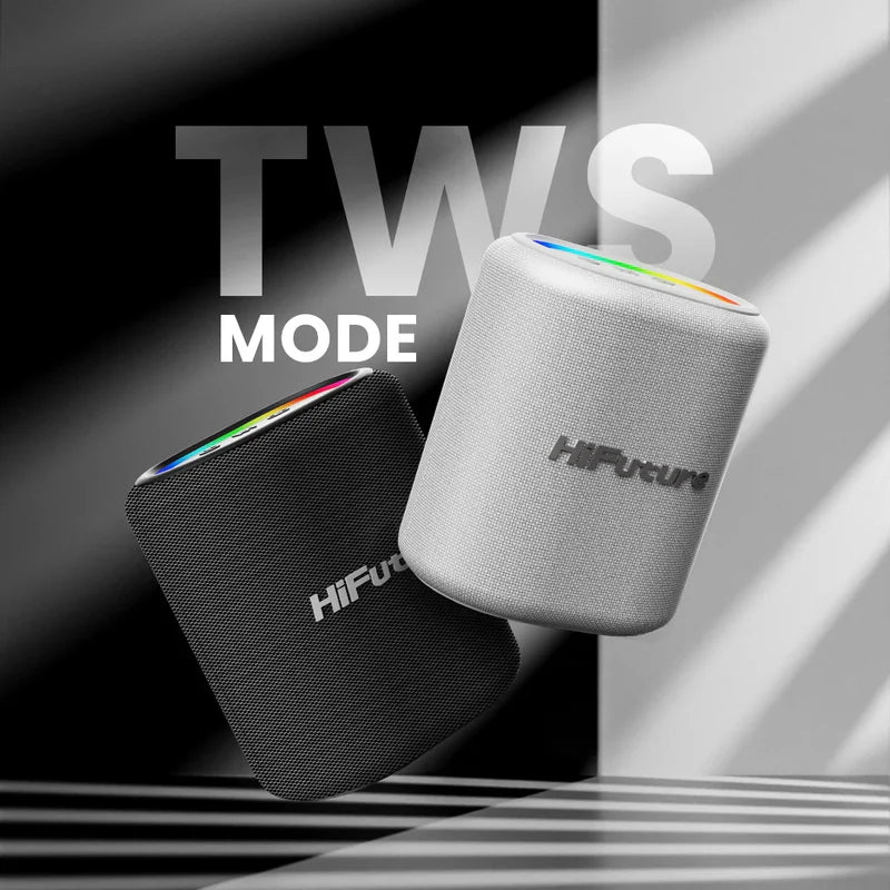 HiFuture Vocalist 100 Kablosuz Bluetooth 25W RGB Mikrofonlu TWS Taşınabilir Karaoke Sistemi Hoparlör Siyah