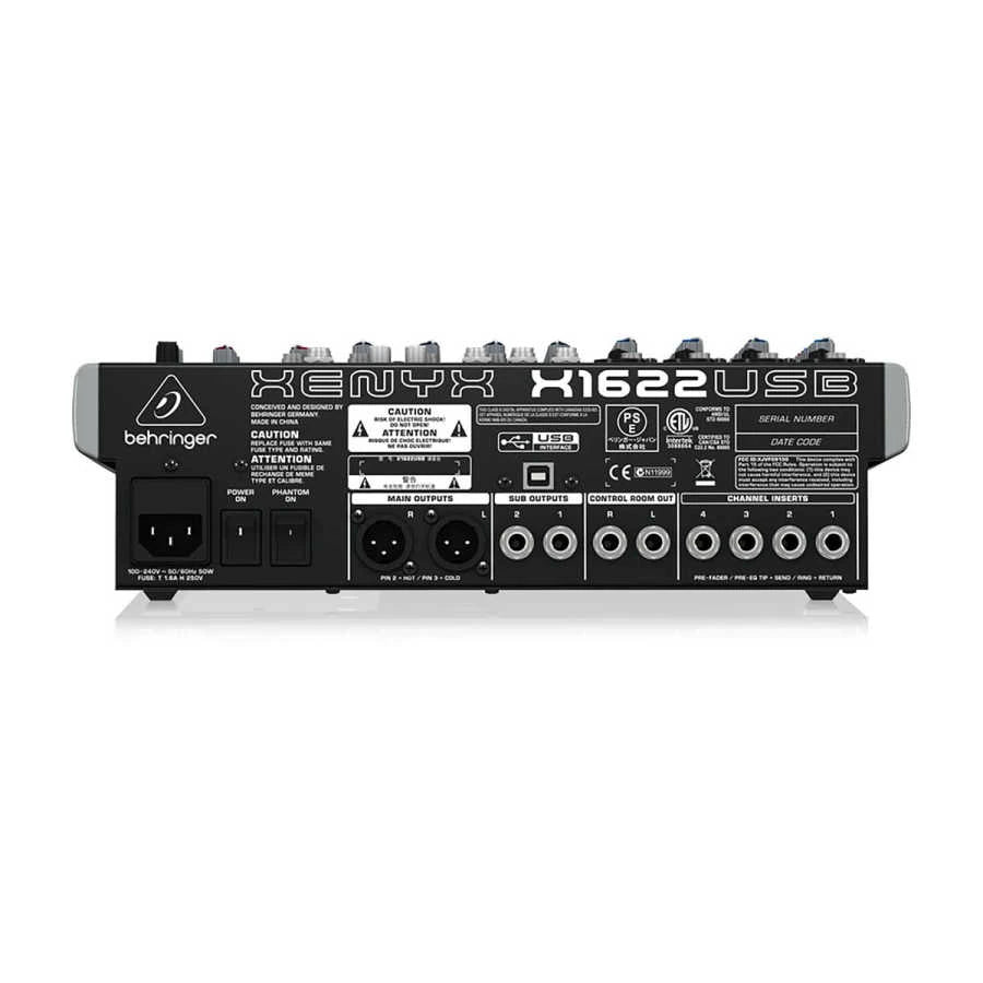 Xenyx X1622USB 16 Kanallı Efektli Mikser