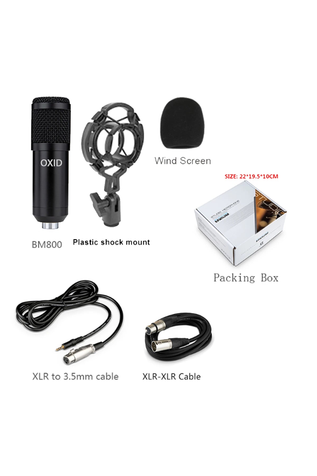 Oxid Cm-240X Black Condenser Mikrofon