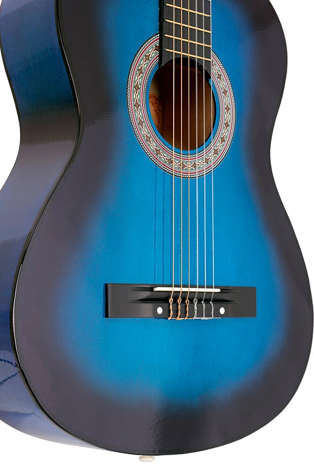 Madrid Mcg-125 Bls-Mavi Siyah 39 Klasik Gitar Tam Boy