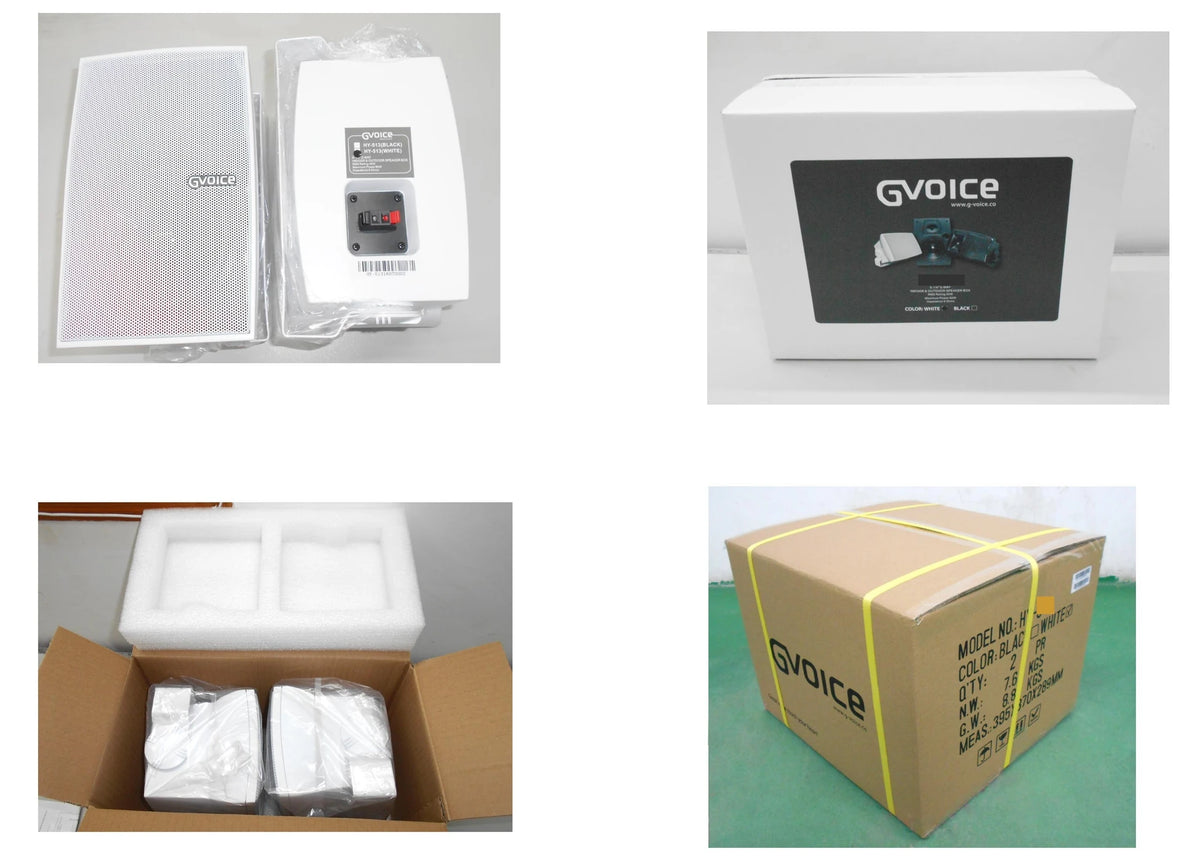 G-Voice Wall Speaker 313T White with Transformer