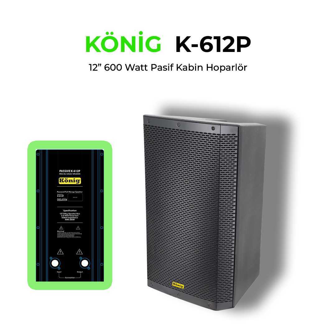 König K-612P 12'' 600W Passive Cabinet