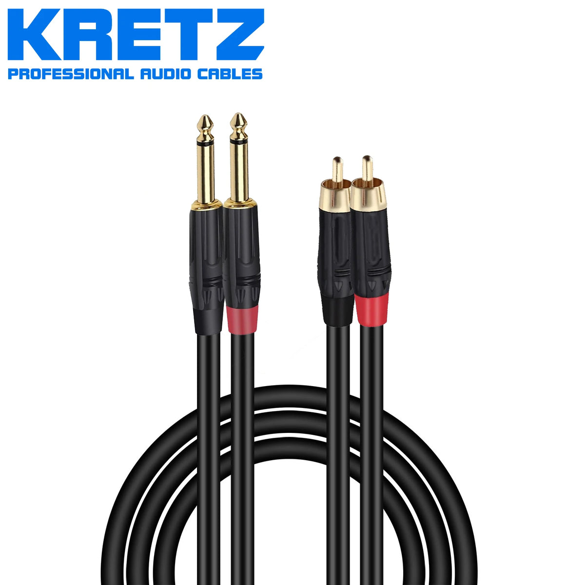 Kretz DJ Cables 2TS-2RCA 3 Meters Original