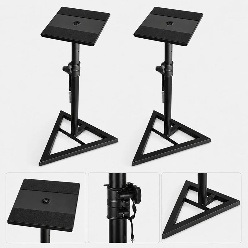 N-Audio SS-55 Stüdyo Referans Monitör Standı Sehpası Yükseklik Ayarlı (Çift)