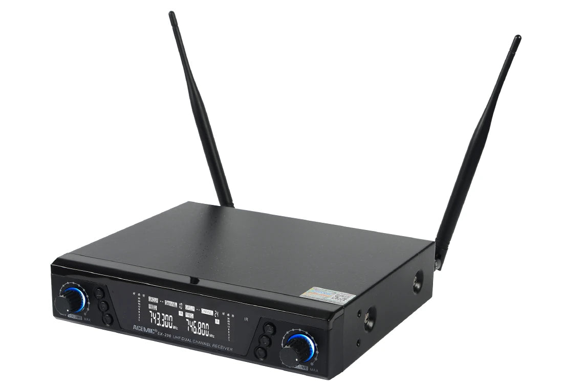 Acemic Ex-200 Uhf Wireless Microphone Çift El