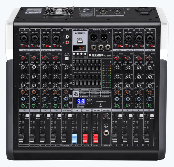 D-Sound Dm-1000P 10 Kanal Power Mixer