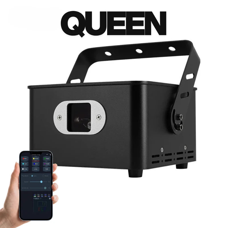 Queen 5W APP Kontrol Özellikli Renkli Sahne Lazer Işık Sistemi