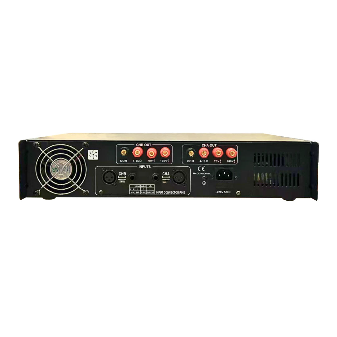 Bofmann TP-1000STT 2x500 Watt Profesyonel Stereo Hat Trafolu Amplifikatör - 6,35 mm Jak Girişli