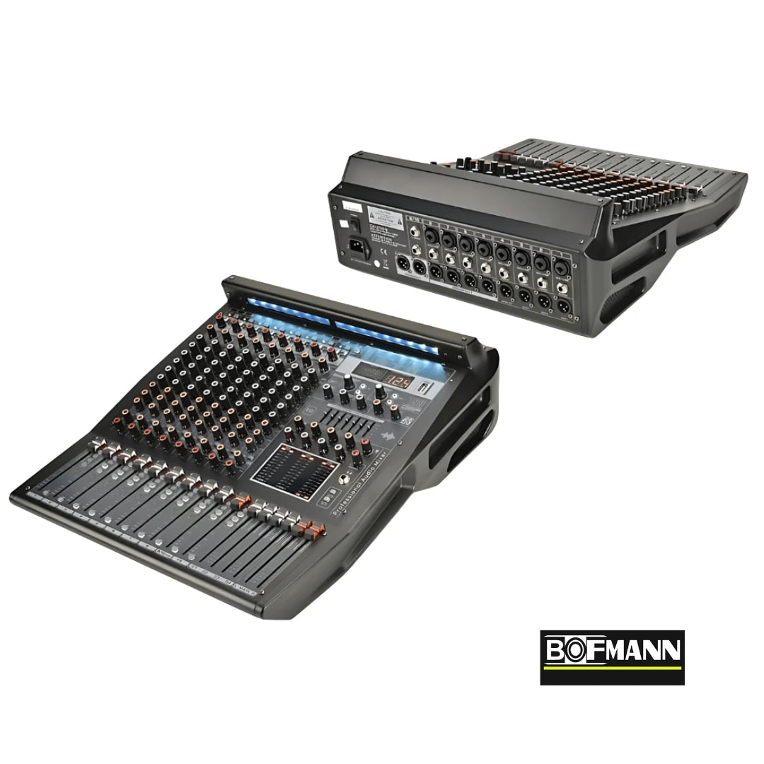 Bofmann BF-PRO8 10 Kanallı 2x380 DSP Efektli 4 Grup Çıkışlı Amfisiz Mikser