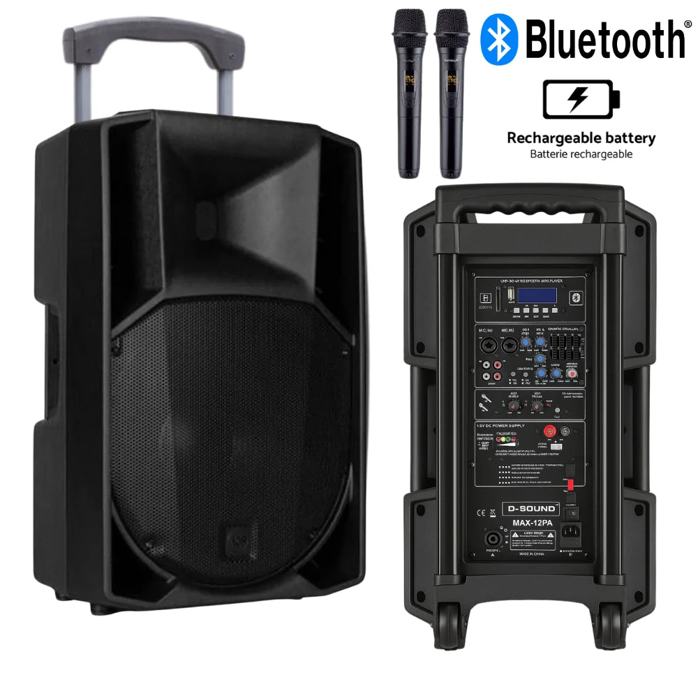 D-Sound Max-12Pa II Taşınabilir Şarjlı Hoparlör