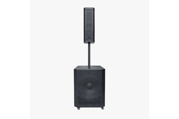 HEPU HP-992 15-Inch 550W Professional Portable Sound System – With Wireless Microphone