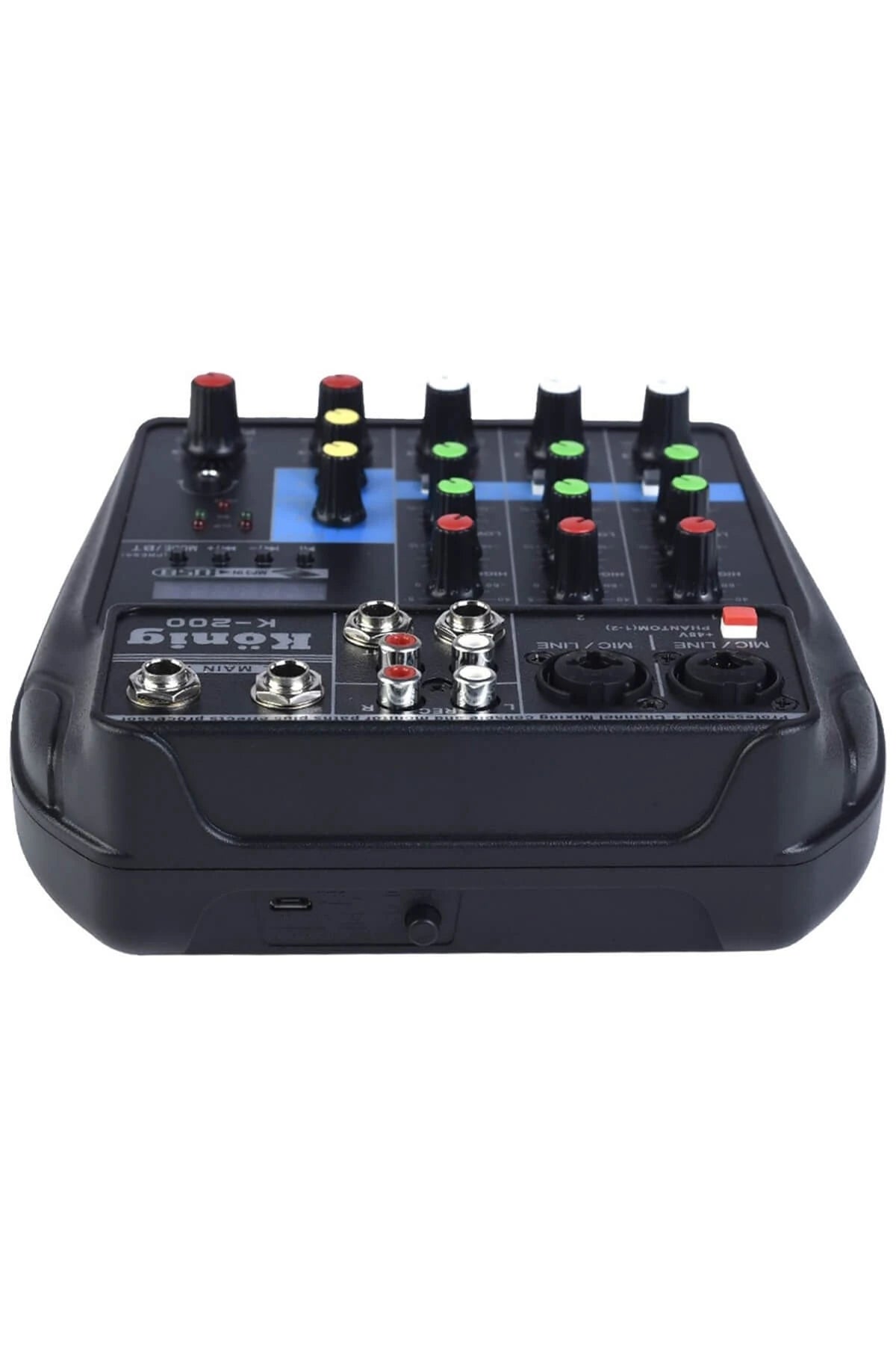K-200 Ses Kartlı Mixer 4 Kanal Bluetooh Usb