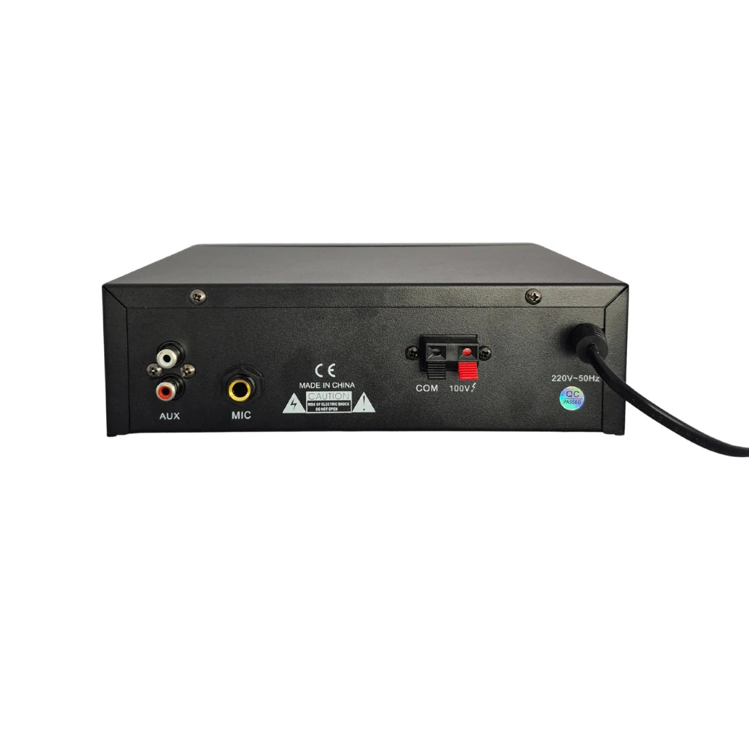 Notel NOT M80 80 Watt Bluetooth Ve USB Özellikli 100 V Hat Trafolu Kompakt Amfili Mikser