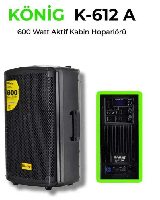 König K-612/A 12'' 600W Active Speaker Cabinet