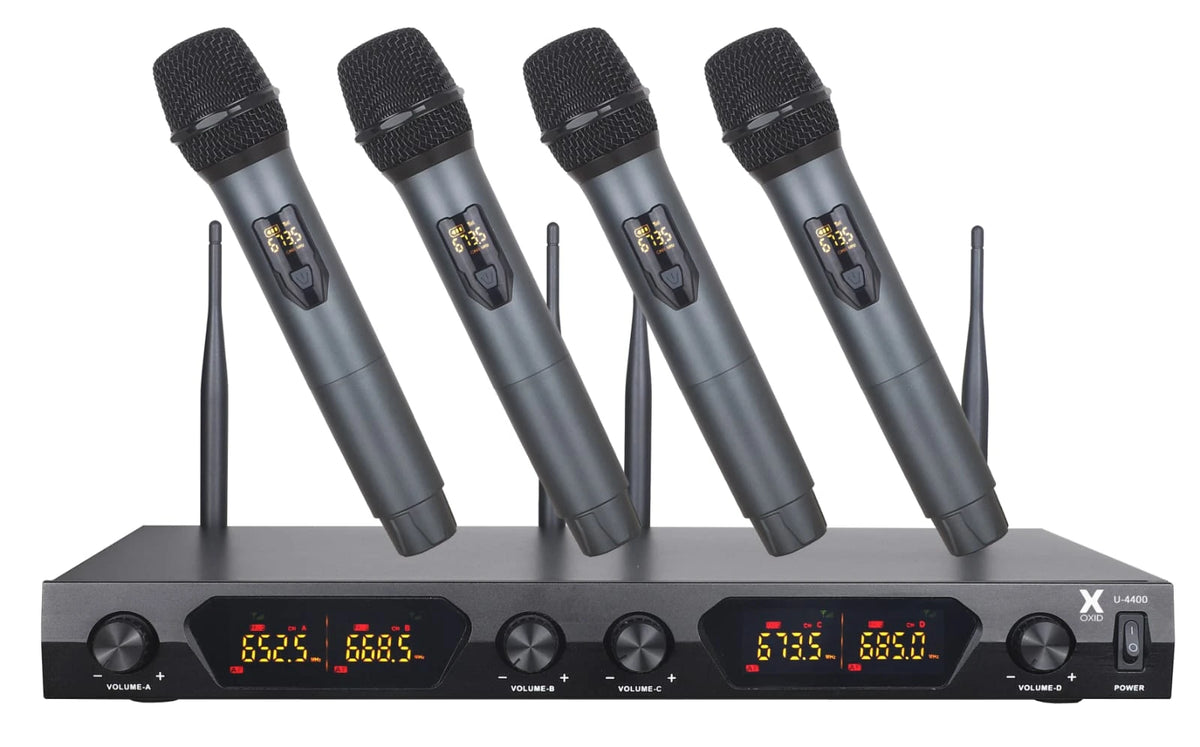 Oxid UHF U-4400 EE Wireless Microphone 4 Handheld