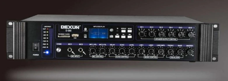 Dexun D-300 250W Mikser Amfi 6 bölgeli