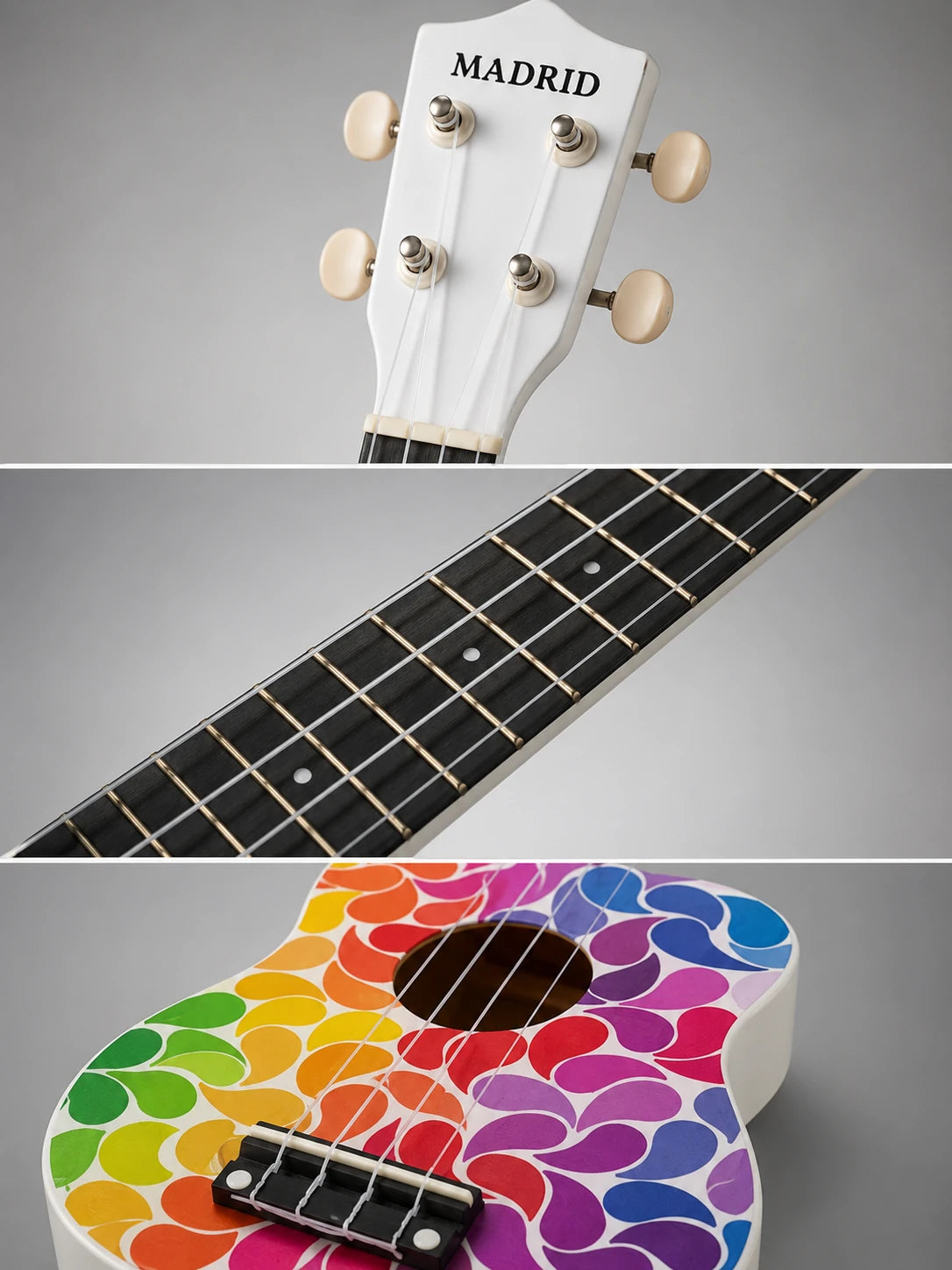 Madrid Ukulele Decal MU-21-11Flower