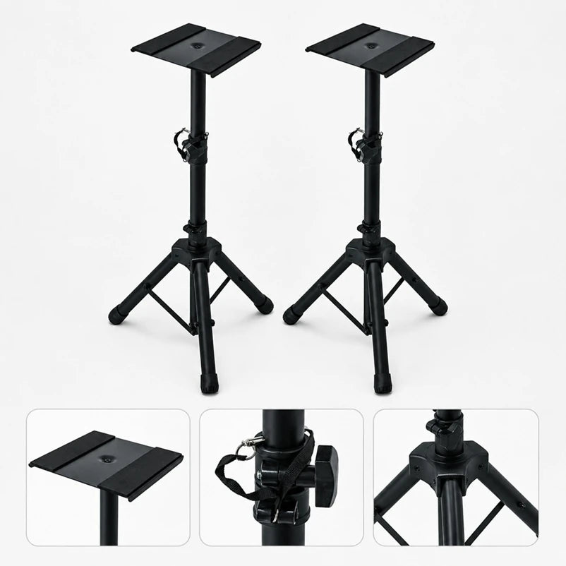 N-Audio SS-30 Stüdyo Referans Monitör Standı Sehpası Yükseklik Ayarlı (Çift)