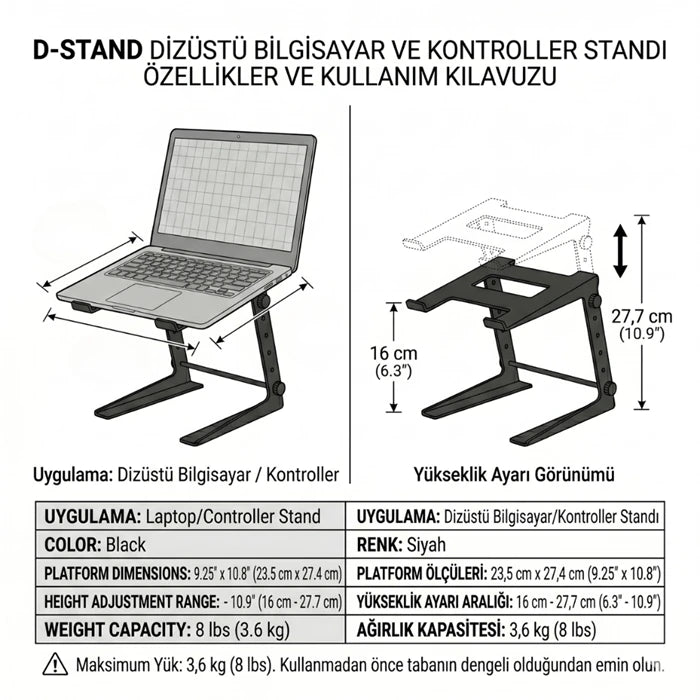 Dj Kontrol Laptop Stand Xz-706