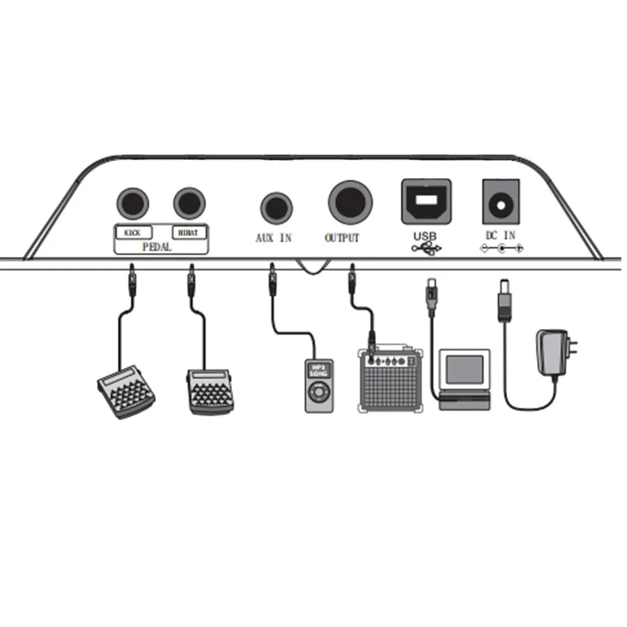 MP200-Portable Digital Electric Drum Set Pad