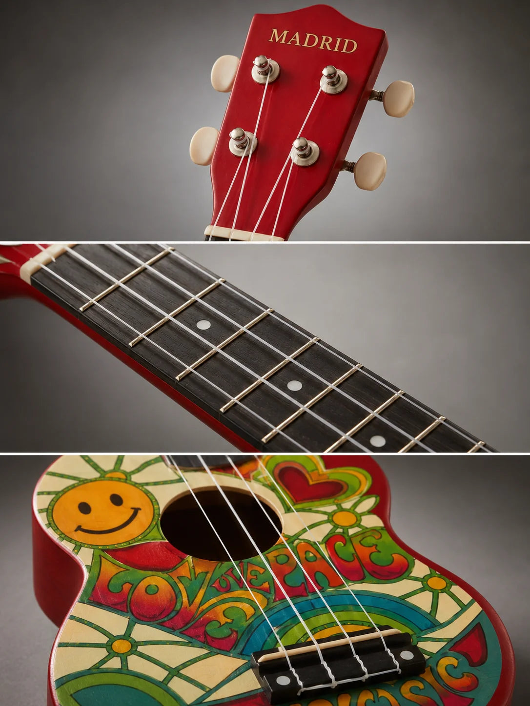 Madrid Ukulele Decal MU-21-10Peace