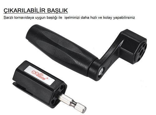 Alice A009Cp Çok Fonksiyonlu Burgu Çevirici Alice A009Cp Multi-Functional String Winder