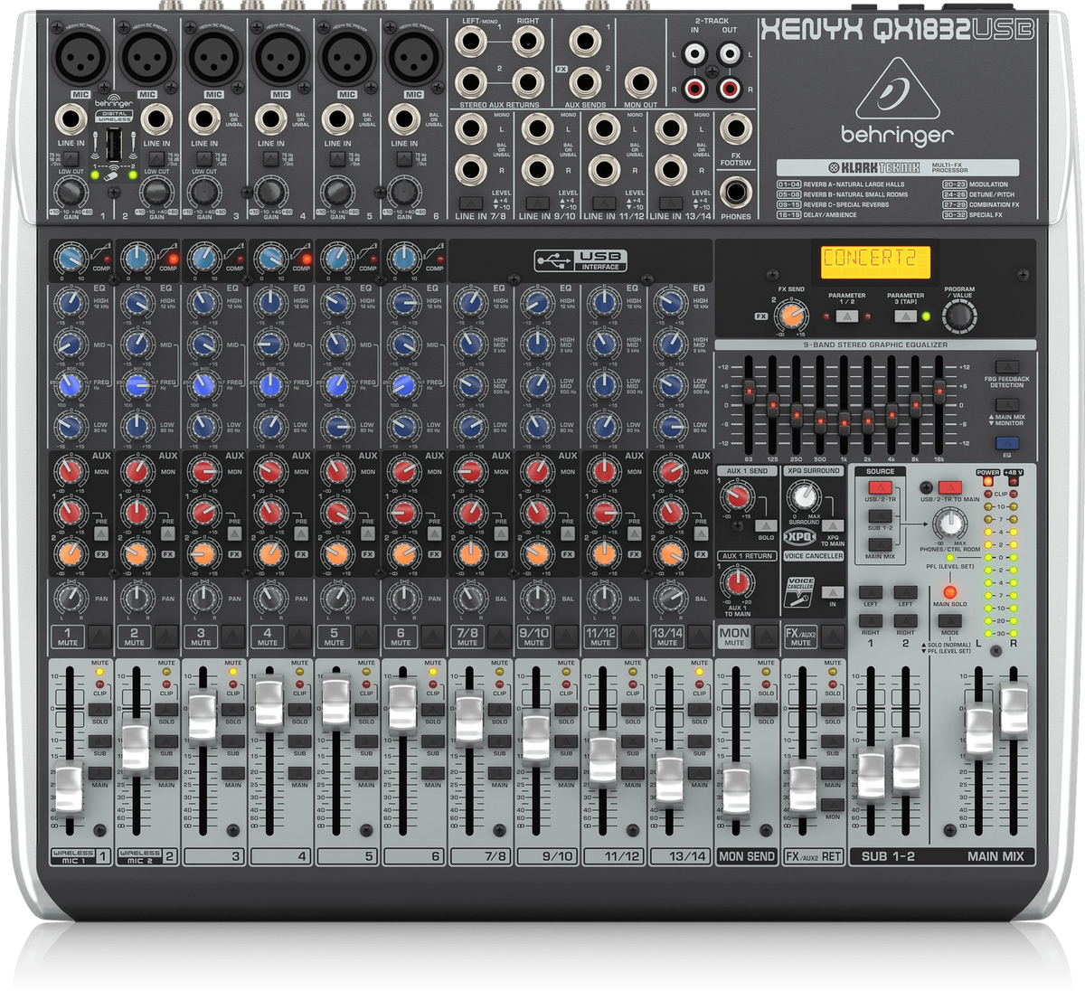 Behringer Xenyx Qx1832Usb 18 Kanal Efektli Mikser