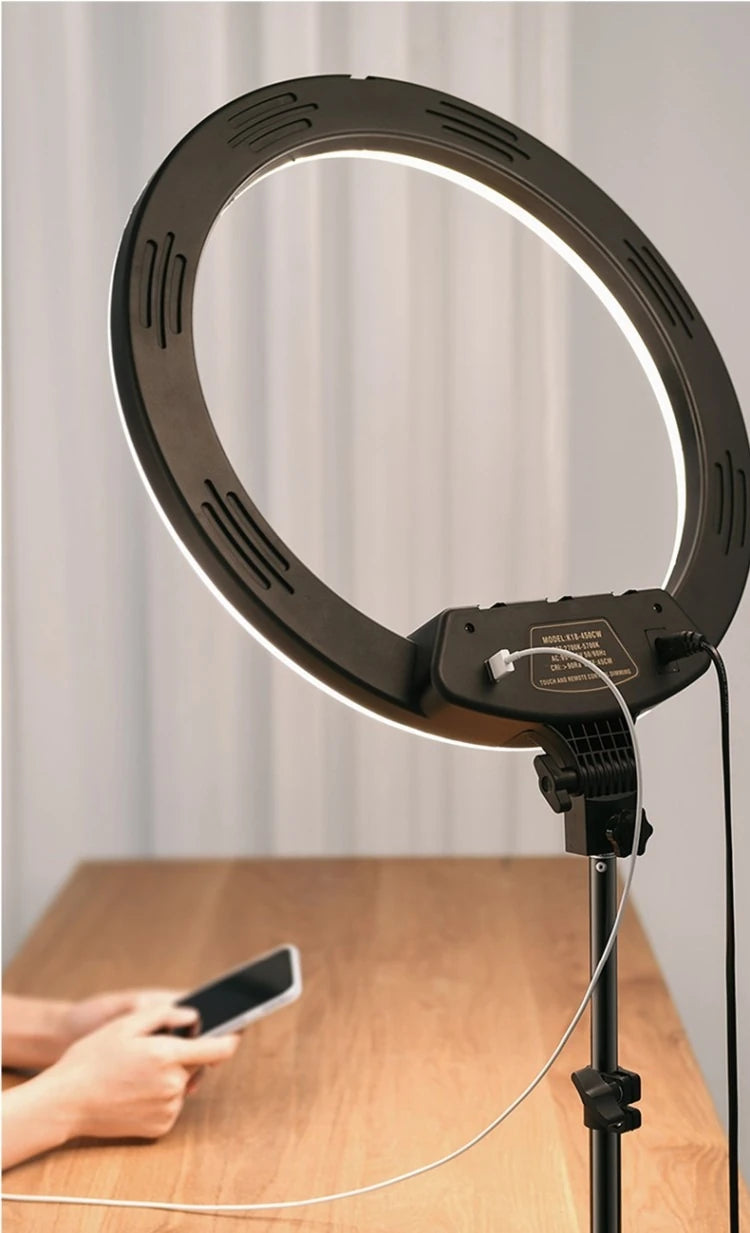 Oxid Dokunmatik Panel Uzaktan Kumanda 18Inch 45Cm Led Fill Light Photo Studio