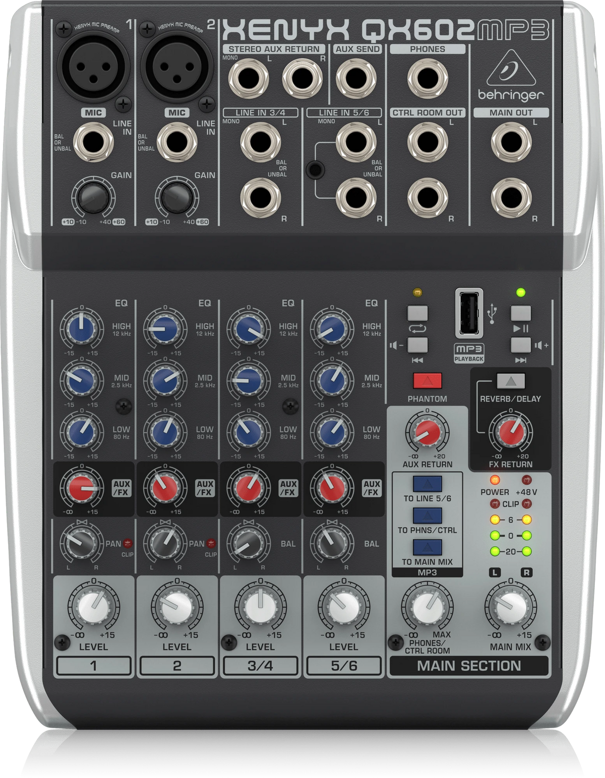 Behringer QX602MP3 6 Kanal Mp3'lü Mikser