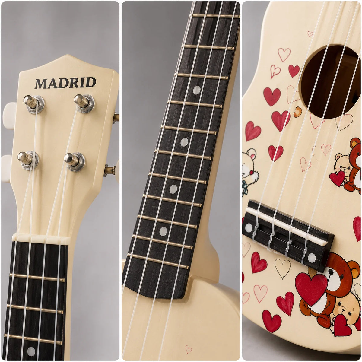 Madrid Ukulele Decal MU-21-15Bear-2