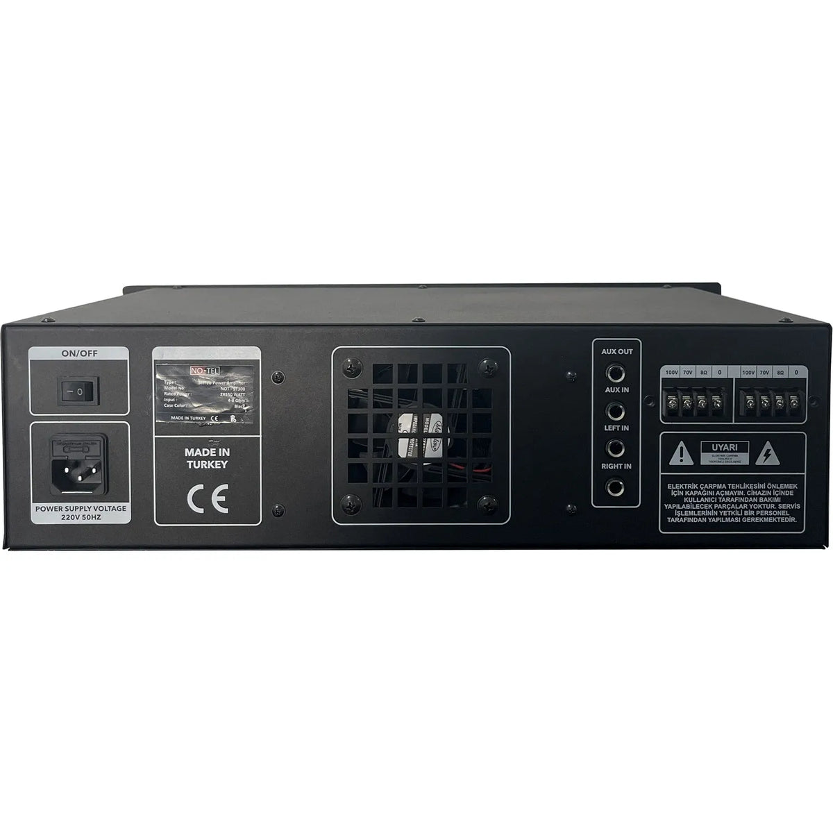 Bofmann TP 1000STT 2x500 Watt Hat Trafolu Stereo Güç Amplifikatörü - XLR / Speakon Bağlantılı