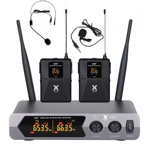 Oxid Uhf U-650 Telsiz Mikrofon 1 Yaka 1 Headset