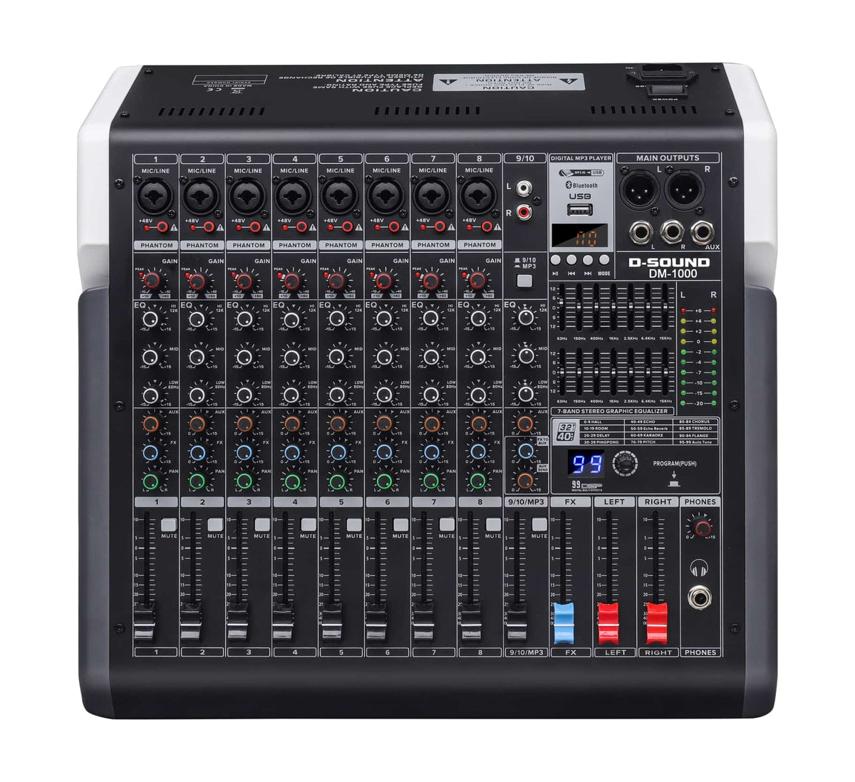 D-Sound Dm-1000 10 Kanal Deck Mixer