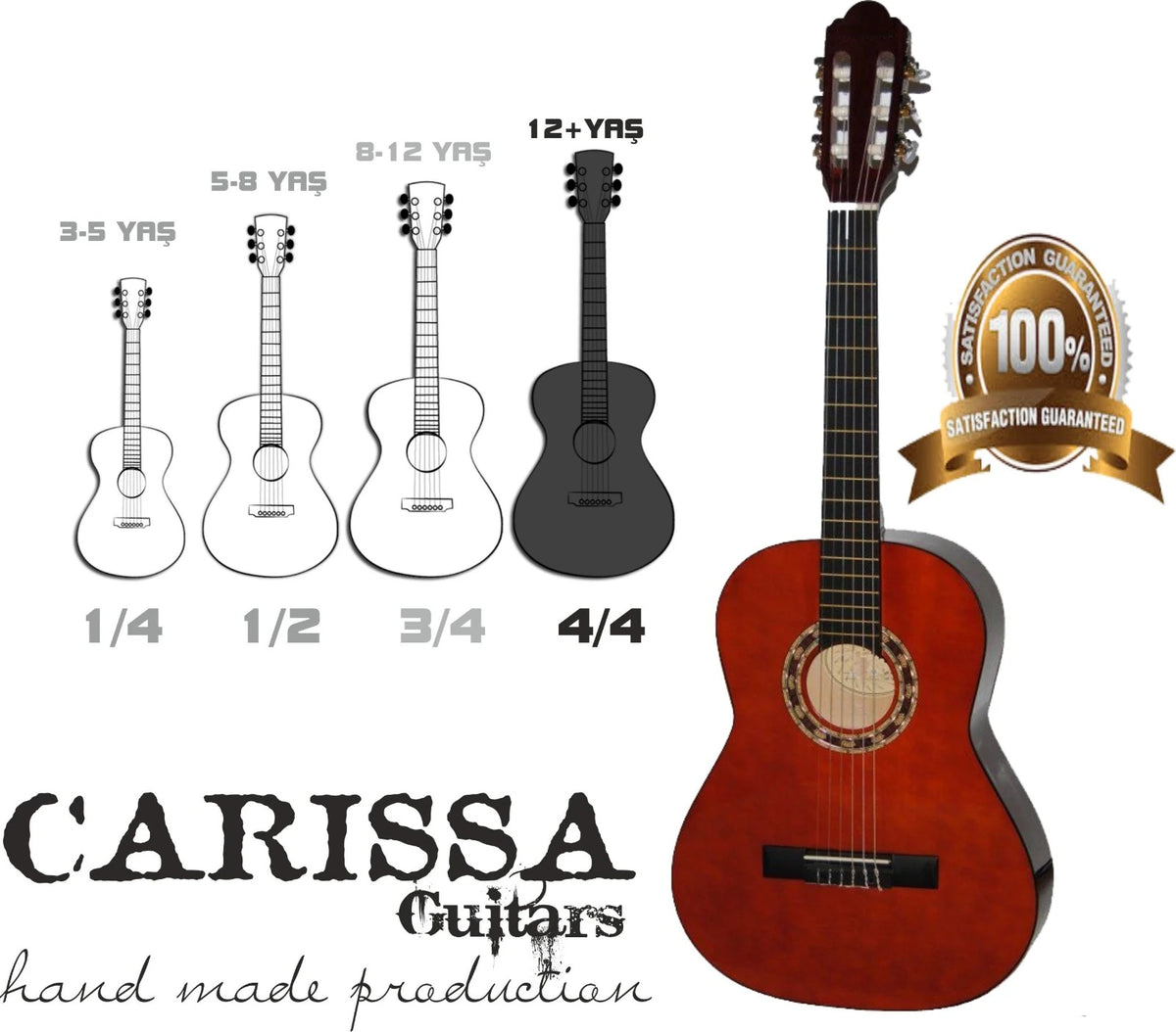 Carissa Cg-200 Sce Nat İnce Kasa Elektro Klasik Gitar